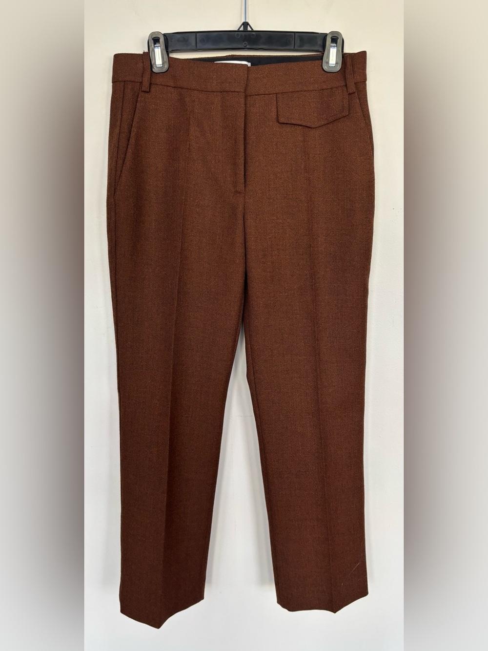 Victoria Beckham Penelope Cropped Wool Trousers